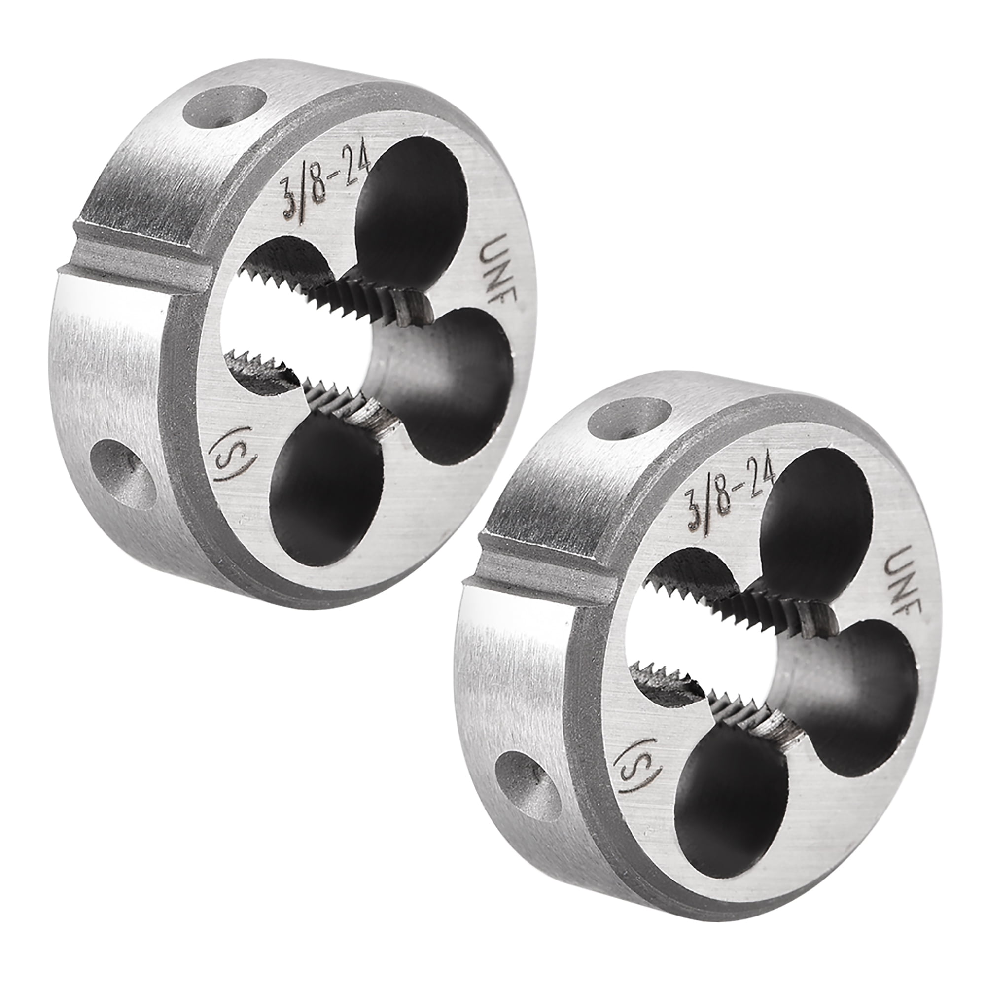 Round Threading Uxcell 3/8-24 UNF Alloy Tool Steel Machine Thread Round Threading Dies ...