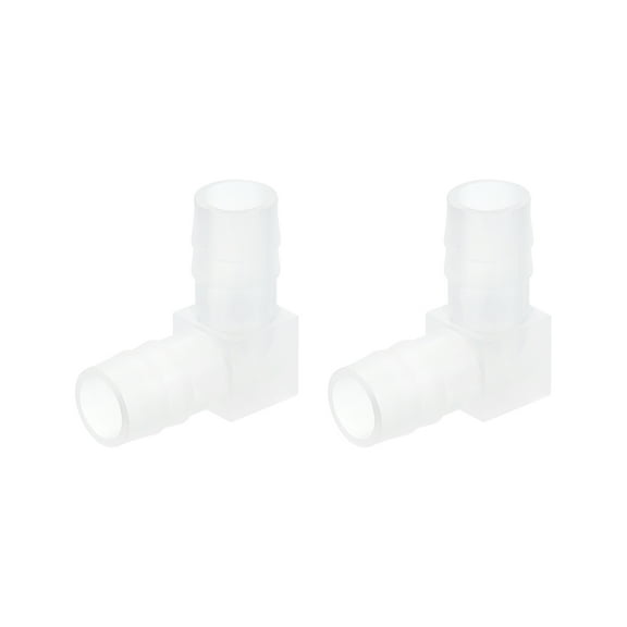 Uxcell 3/8" 90 Degree Elbow Hose Barb, 2Pack Aquarium Air Valve Connector Tubing for Fish Tank Pond Air Line
