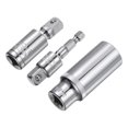 thumbnail image 1 of Uxcell 3/8" Drive 18mm Deep Socket Swivel Joints Hex Shank Impact Driver Adaptor Set, 1 of 7