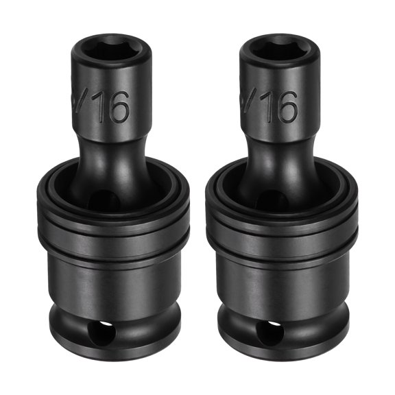 Uxcell 3/8" Drive Impact Swivel Socket 5/16inch Universal Joint Socket 2Pcs