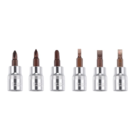 Uxcell 3/8" Drive x Phillips Slotted Bit Socket Set 48mm Length