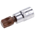 thumbnail image 1 of Uxcell 3/8" Drive x T60 Torx Bit Socket, S2 Steel Bits, CR-V Sockets 48mm Length (For Hand Use Only), 1 of 5