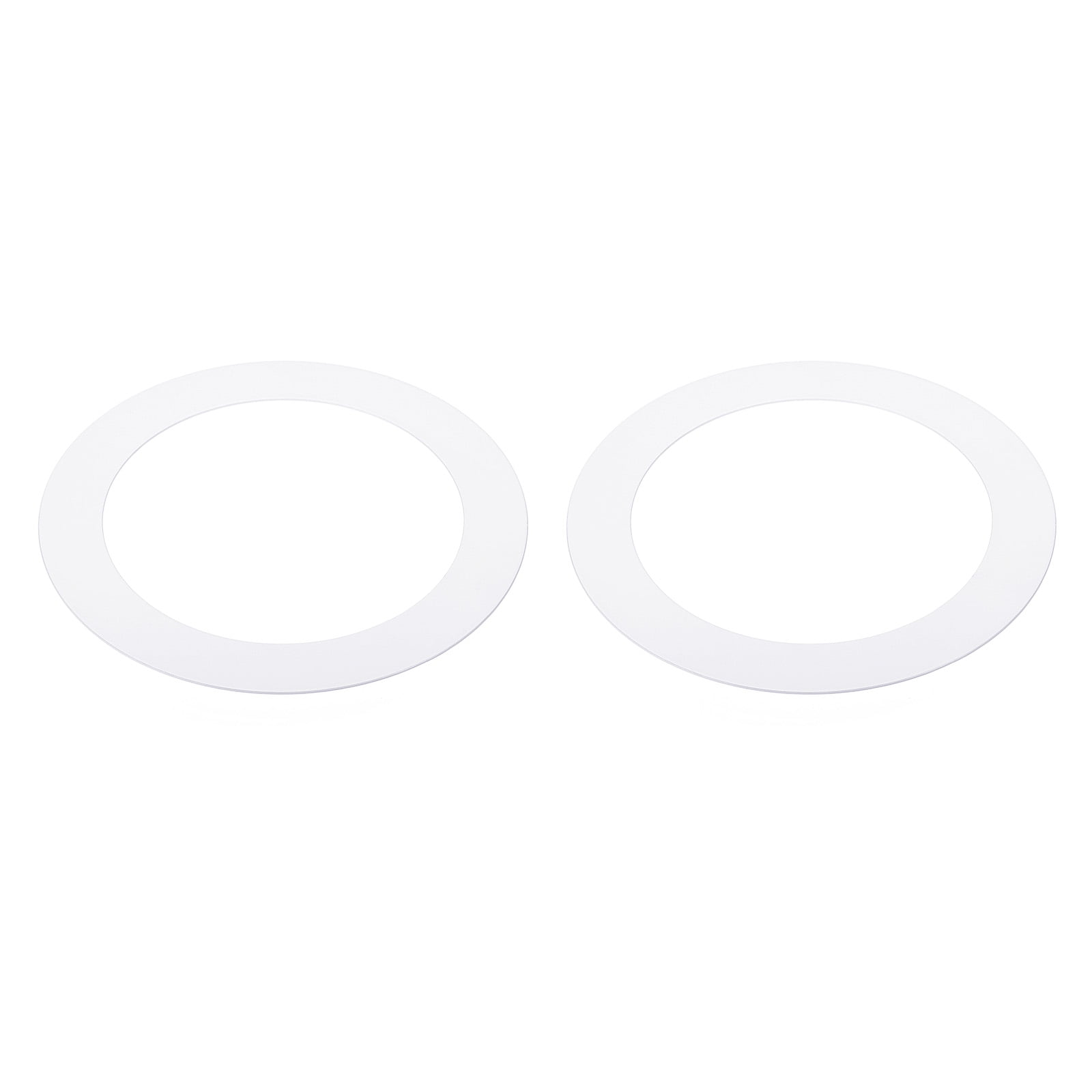 Uxcell 3.8" ID 5.3" OD Goof Rings for Recessed Light Gloss White Goof