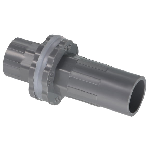 Uxcell 3/8" ID PVC Water Tank Pipe Fitting Straight Tube Adapter Connector, Grey