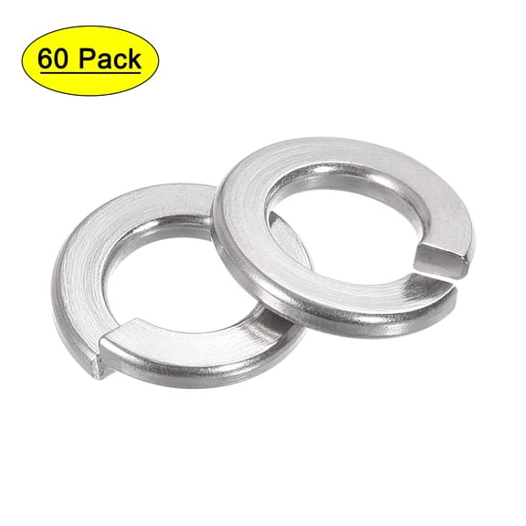 Uxcell 3/8-Inch 304 Stainless Steel Spring Lock Washer Split Lock Washer 60 Pack