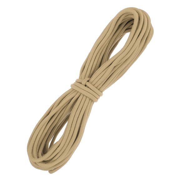 Uxcell 3/8 Inch 90 Feet Polypropylene Rope,Solid Braided Utility Rope for Camping,Flag Pole,Clothesline,Outdoor,Khaki
