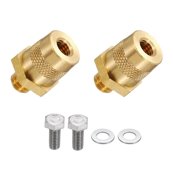 Uxcell 3/8 Inch Battery Terminal Connector Post Adapter 3/8-16UNC Thread