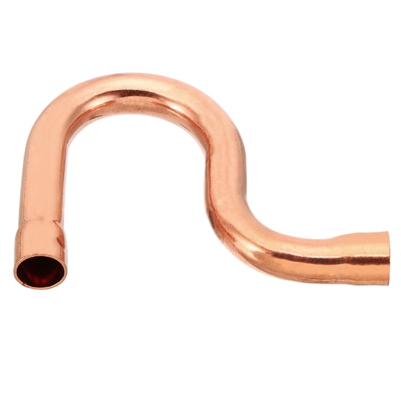 Uxcell 3/8 Inch ID P-Trap Copper Pipe Fittings, Welding Solder Sweat Connection for HVAC Air Conditioning
