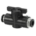 thumbnail image 1 of Uxcell 3/8" Pneumatic Ball Valve, Push to Connect Fittings Quick Connect Tube Fittings Air Flow Control, 1 Pcs, 1 of 6