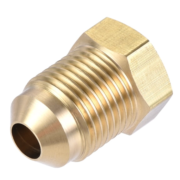 Uxcell 3/8 SAE Flare Male 1/4 SAE Female Thread Tubing Adapter Brass Pipe Fitting