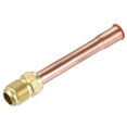 thumbnail image 1 of Uxcell 3/8 SAE Flare Male Thread Tubing Adapter Brass Pipe Fitting, 1 of 5