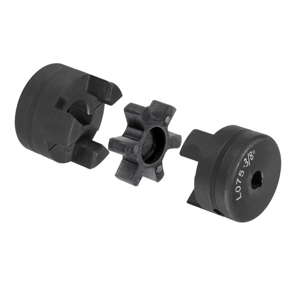 Uxcell 3/8" to 1"L075 Flexible 3-Piece L-Jaw Coupling Coupler Set