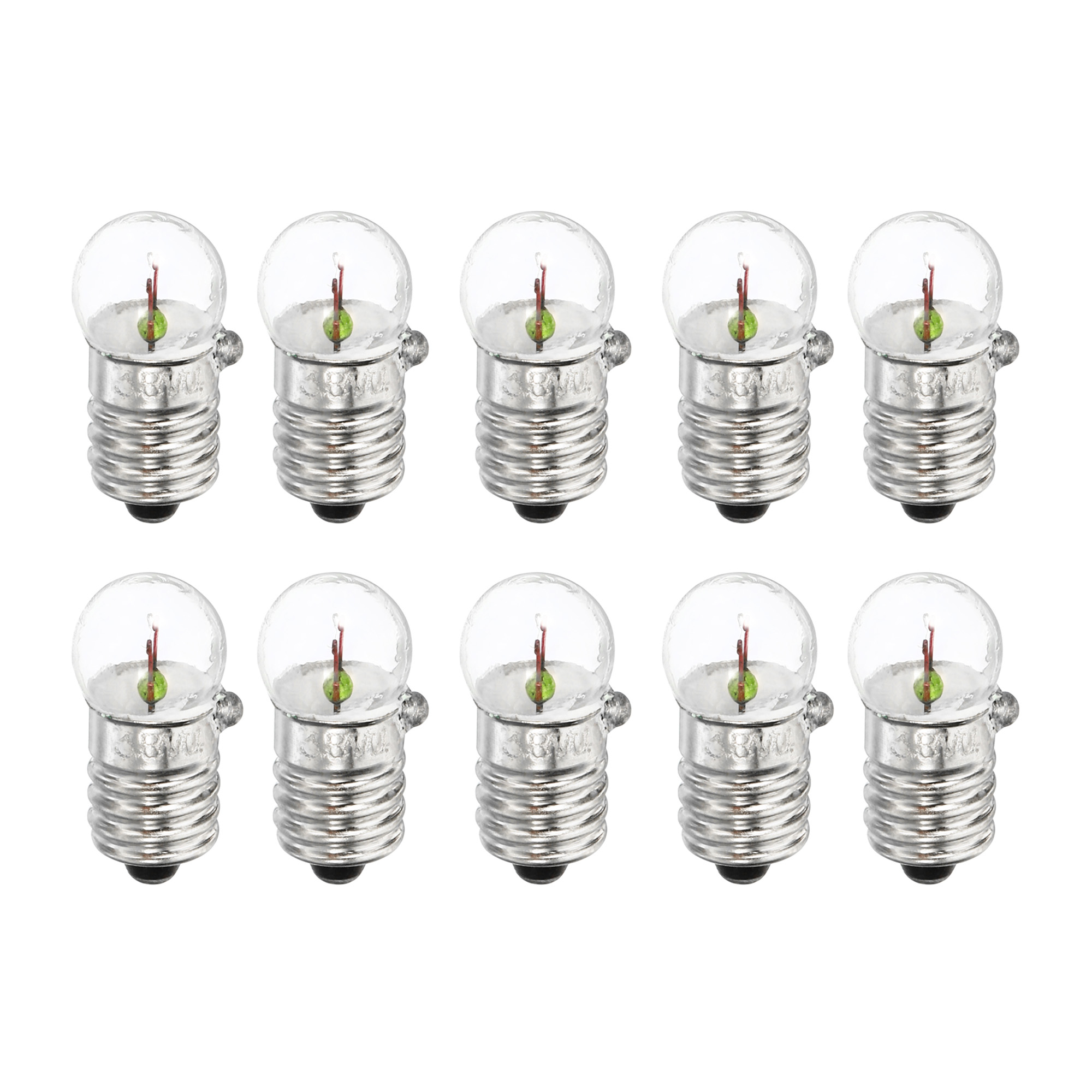 Uxcell 3.8V E10 Warm Yellow Light Mini Incandescent Bulbs with Box 1