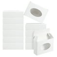 thumbnail image 1 of Uxcell 3.8x2.8x1.2" Paper Soap Box with Window, 20 Pack Soap Boxes Oval Presents Packaging Boxes, White, 1 of 6