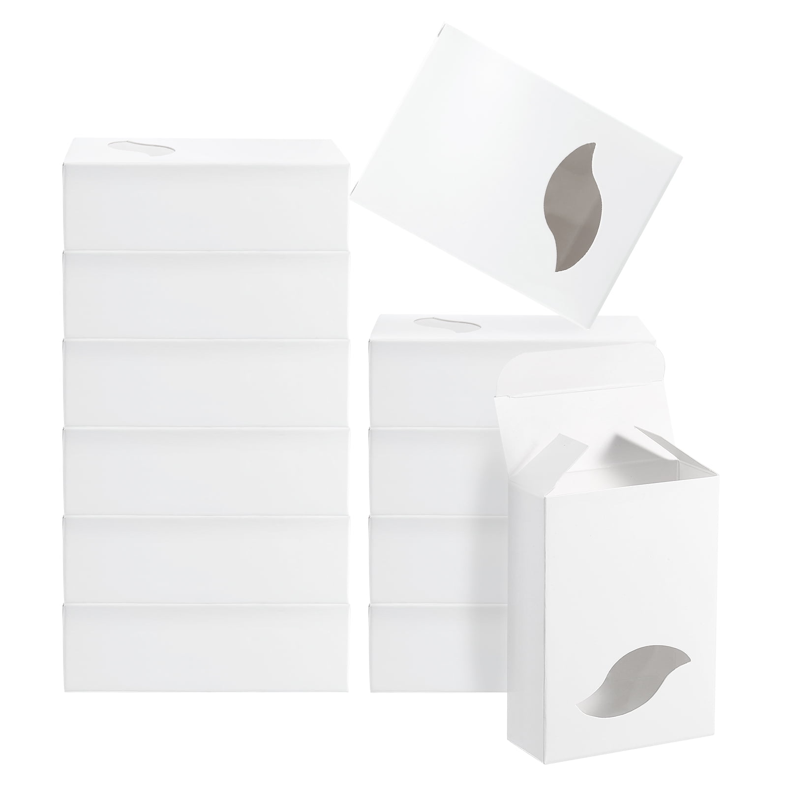 Uxcell 3.8x2.8x1.2" Paper Soap Box with Window, 40 Pack Soap Boxes Leaf ...