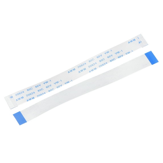 Uxcell 3.94'' 18 Pins FFC FPC Flat Flexible Cable(A Type) for LCD Laptop Plastic White 10pcs