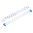thumbnail image 1 of Uxcell 3.94'' 20 Pins FFC FPC Flat Flexible Cable(A Type) for LCD Laptop Plastic White 10pcs, 1 of 5