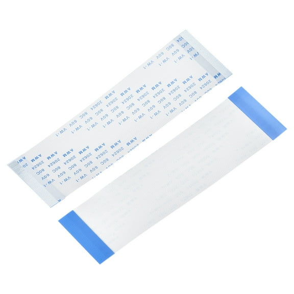 Uxcell 3.94'' 60 Pins FFC FPC Flat Flexible Cable (A Type) for LCD Laptop Plastic White 5pcs