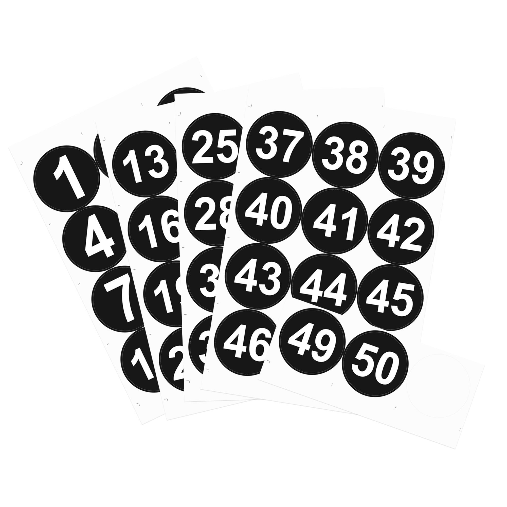 Round Number Sticker 1 Uxcell 3.94