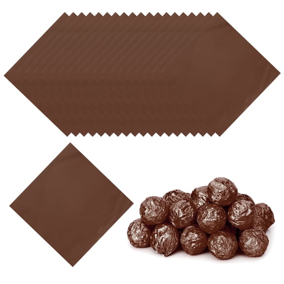 Uxcell Foil Candy Wrapper, Chocolate Wrapping Paper for Homemade Caramel DIY Candies Decoration Chocolate Cake Packaging Coffee 4x4 Inch
