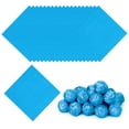 thumbnail image 1 of Uxcell Foil Candy Wrappers Chocolate Wrapping Paper, for Homemade Caramel DIY Candies Decoration Chocolate Cake Packaging Blue 4x4 Inch, 1 of 6
