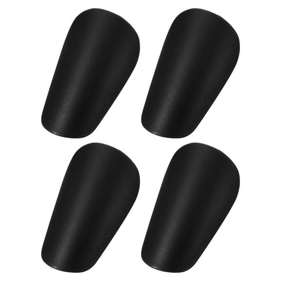 Uxcell 3.94 x 2.36 Inches 4 Pcs Mini Soccer Shin Guards Pads Calf Protective Black