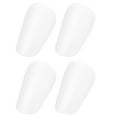thumbnail image 1 of Uxcell 3.94 x 2.36 Inches 4 Pcs Mini Soccer Shin Guards Pads Calf Protective White, 1 of 6