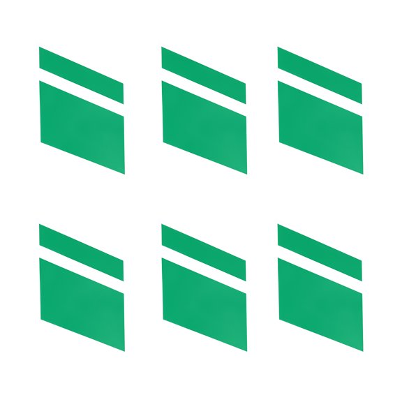 Uxcell 3.94"x2.76" Reflective Car Wheel Rim Decals, 1set Tire Rim Stripes, Green