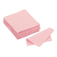 thumbnail image 1 of Uxcell 3.94x3.94" Jewelry Cleaning Cloth, 100Pcs Double-Sided Microfiber Polishing Cloth Pink, 1 of 5