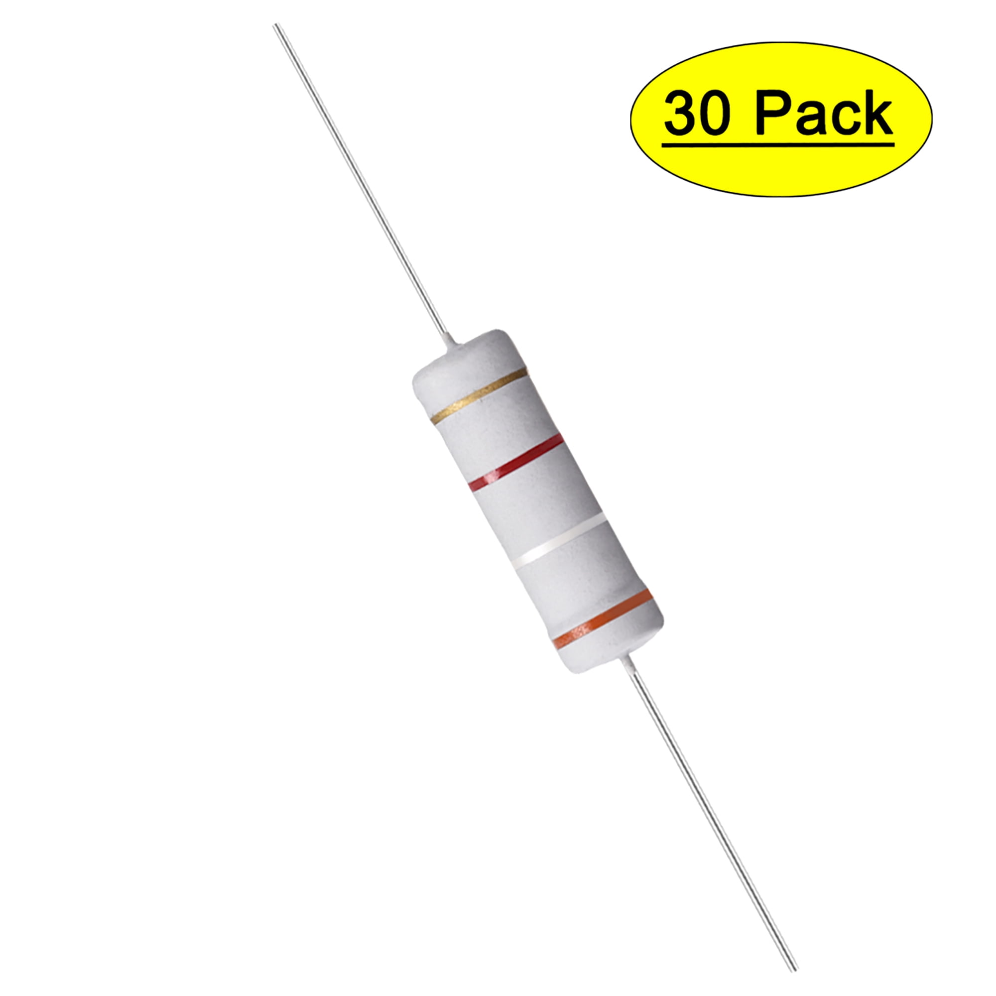 30 Stk.Metall Film Widerstände 6.2 Ohm 2W 1%Toleranz 5 Farbe Band