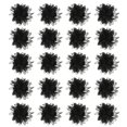 thumbnail image 1 of Uxcell Chiffon Flower, Fabric Flowers Bows Sewing Fabric Appliques Headband Embellishments for Crafts Black 3 Inch, 1 of 7