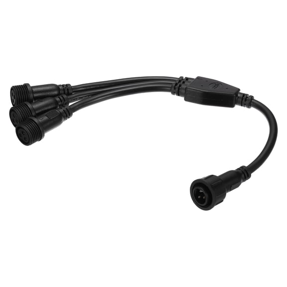 Uxcell 3-Core 3 Pin Y Splitter Connector, 30cm 18AWG IP65 Y Shape 1 Male to 3 Female Extension Cable for LED Lighting