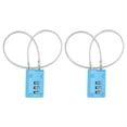 thumbnail image 1 of Uxcell Digit Cable Combination Steel Rope for Gym Bikes Cabinets Wardrobes 11.8" Blue, 1 of 7