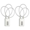thumbnail image 1 of Uxcell Digit Cable Combination Steel Rope for Gym Bikes Cabinets Wardrobes 19.7" Silver, 1 of 7