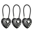 thumbnail image 1 of Uxcell Cable Combination Steel Rope for Gym Bikes Cabinets Wardrobes Small Fences 4.3" Black, 1 of 7