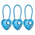 thumbnail image 1 of Uxcell Cable Combination Steel Rope for Gym Bikes Cabinets Wardrobes Small Fences 4.3" Blue, 1 of 7