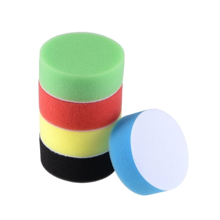 Uxcell 3" Foam Drill Polishing Pad Kit Flat Sponge Pads for Boat 5 Pcs
