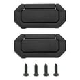 thumbnail image 1 of Uxcell 3" Hidden Closet Handles Zinc Alloy Concealed Drawer Pulls Hardware with Screws Black 2Pcs, 1 of 7