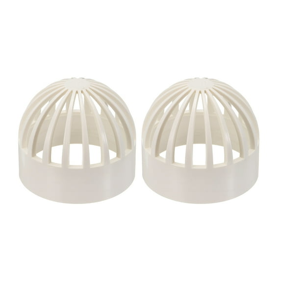 Uxcell 3 Inch (75mm) Fish Cover Permeable Cap, 2Pcs Aquarium Guard, White