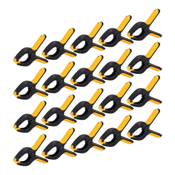 Uxcell 3 Inch Backdrop Spring Clamps, 20 Pack Plastic Flexible Anti-slip Clips for DIY Project Photography Studio