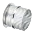 thumbnail image 1 of Uxcell 3 Inch Duct Collar, 1 Pcs Duct Connector Flange Galvanized Iron Tight Vent Air Duct Fitting for Home Office, 1 of 5