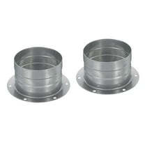 Uxcell 3 Inch Duct Connector Flange Metal Straight Pipe Exhaust Hose Flange 2 Pack