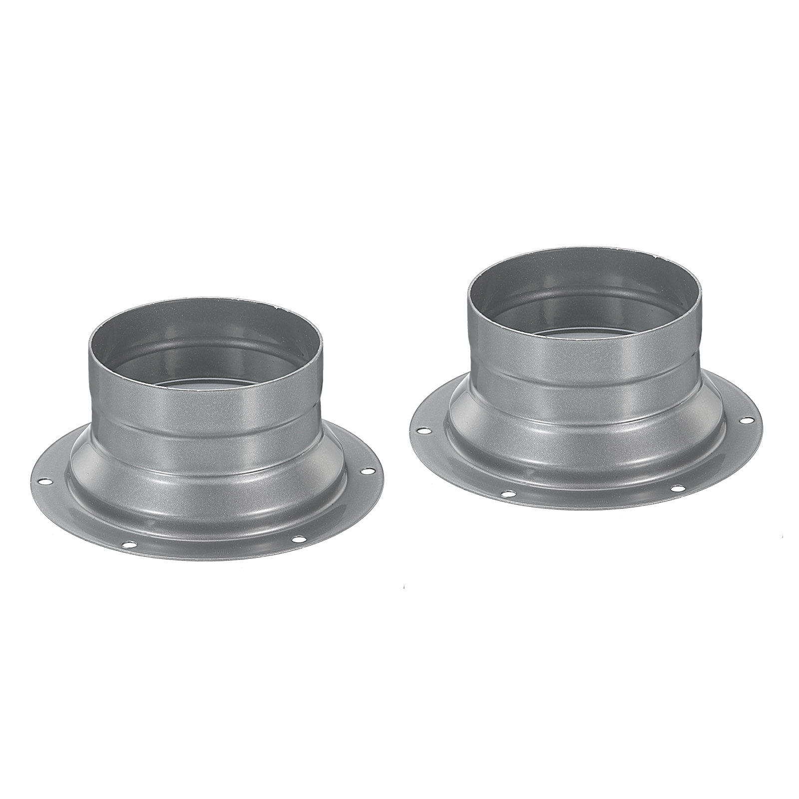 Uxcell 3 Inch Duct Connectors Flange Metal Fitting Straight Pipe