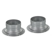 Uxcell 3 Inch Duct Connectors Flange Metal Fitting Straight Pipe Flange Round Ventilation Duct 2 Pack