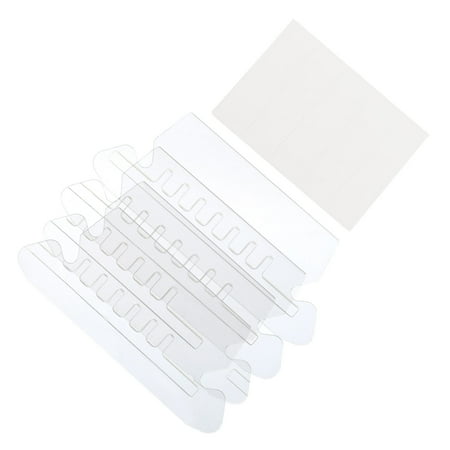 Uxcell 3 inch File Folder Labels 25 Pcs File Folder Tabs with Inserts Labels Plastic Clear for Hanging Folders