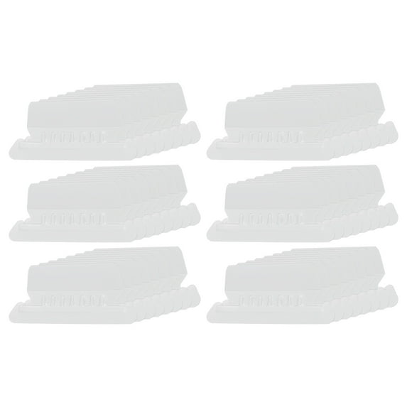 Uxcell 3 Inch File Folder Labels, 48pcs File Folder Tabs with Inserts Labels Plastic Clear for Hanging File Binders Quick Identification Organizer, Clear Slot