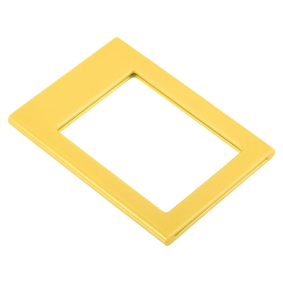 Uxcell 3 Inch Magnetic Photo Picture Frame,3Pcs ABS,for Fridge Table Photo Display, Yellow
