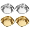 thumbnail image 1 of Uxcell Mini Stainless Steel Sauce Dish, Round Seasoning Bowls for Dipping Sauces and Condiments Gold/Silver, 1 of 7