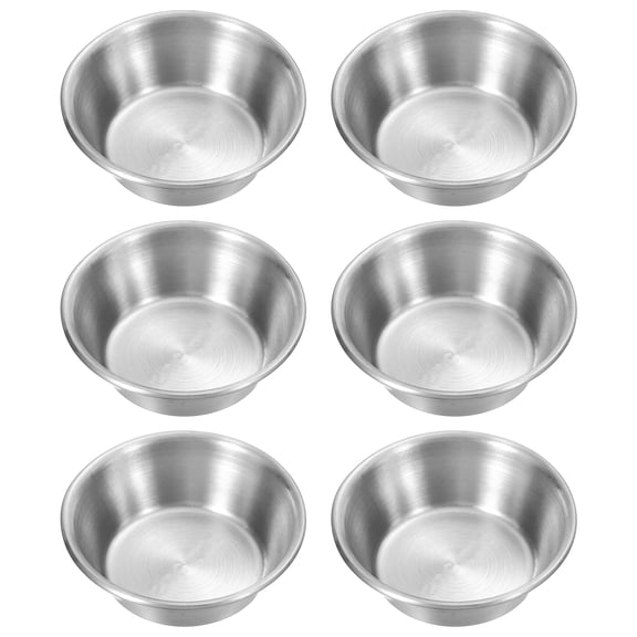 Uxcell Mini Stainless Steel Sauce Dish for Dipping and Condiments in Various Settings Silver