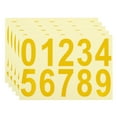 thumbnail image 1 of Uxcell 3 Inch Reflective Mailbox Number Sticker Decal Die Cut Classic Style Strong Self Adhesive, Gold Tone, 5 Pack, 1 of 5